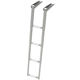 Трап телескопический складной узкий 4 белых ступени 264 мм (040162WT)